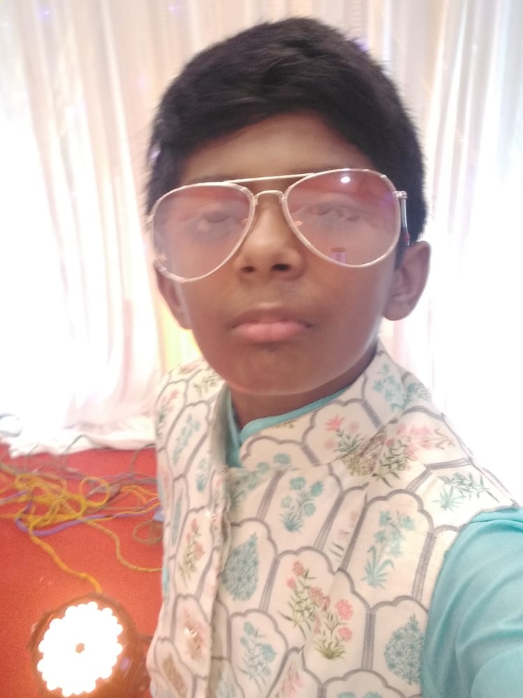 Mohammed ASAD supporting RIS Raipur- Stay At School Initiative